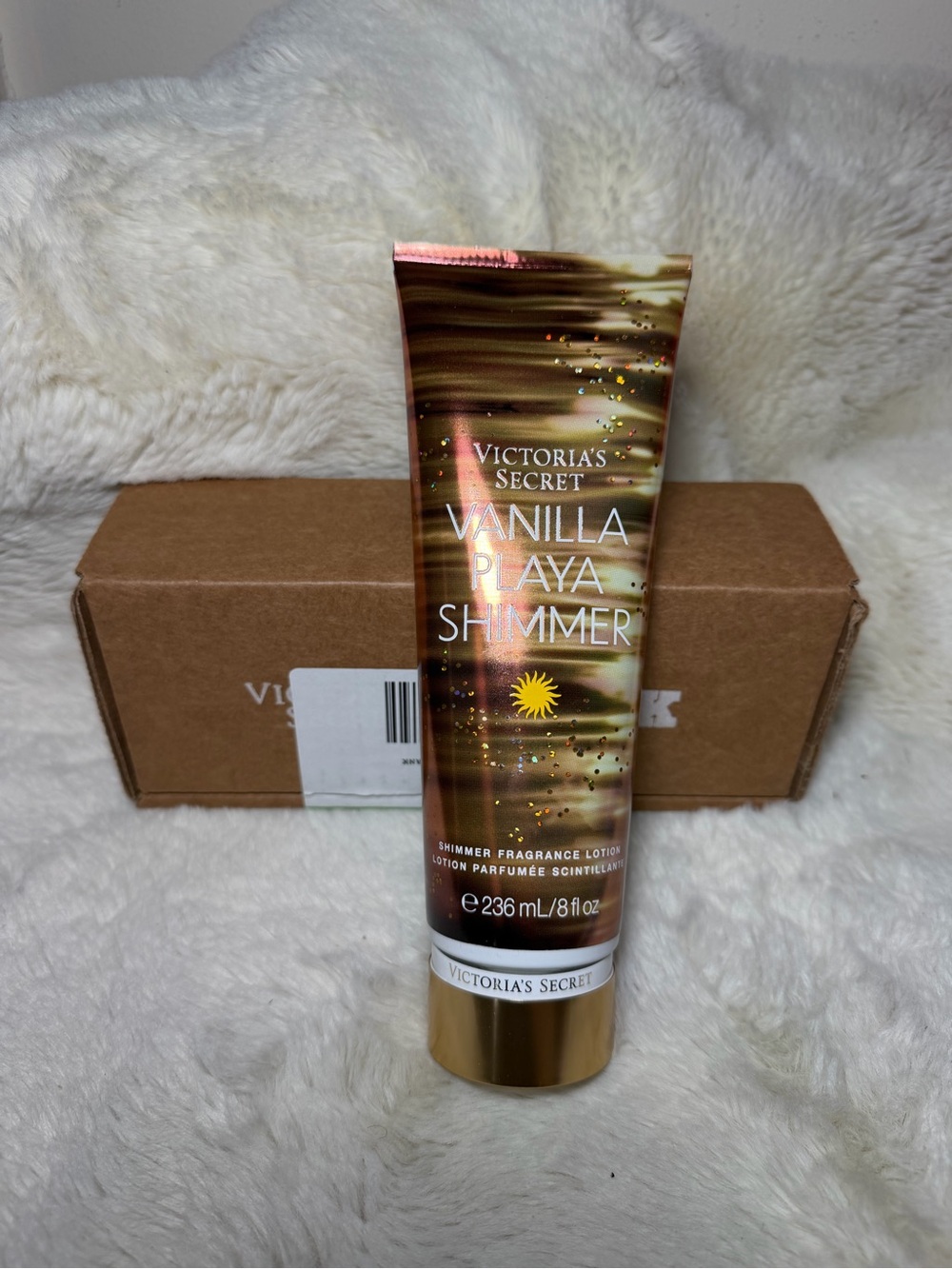 Victoria's Secret Vanilla Playa Shimmer Lotion - Gold new